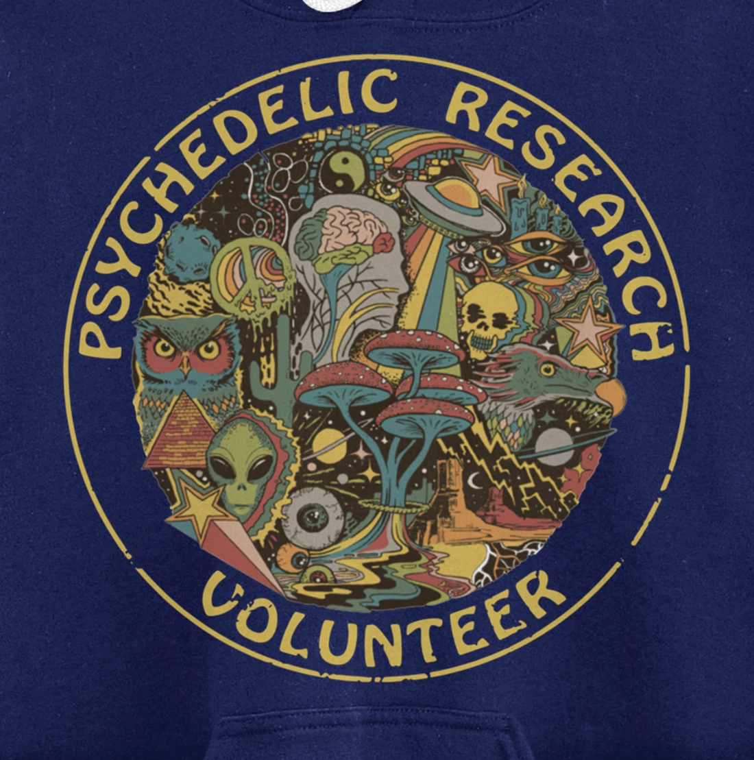 Psychedelic Mushroom | Psychedelic Research Volunteer Pullover Hoodie