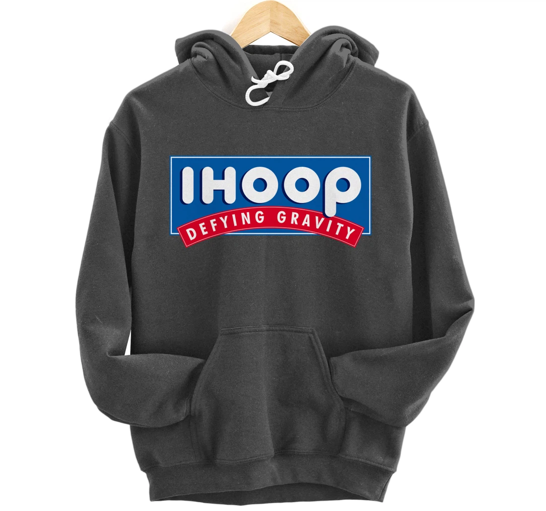 Ihoop I hoop Defying Gravity - Basketball & Basketballer Pullover Hoodie
