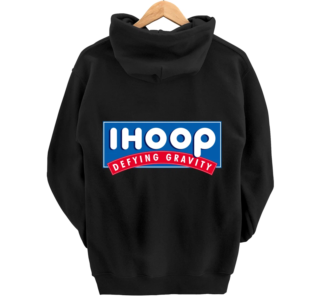 Ihoop I hoop Defying Gravity - Basketball & Basketballer Pullover Hoodie