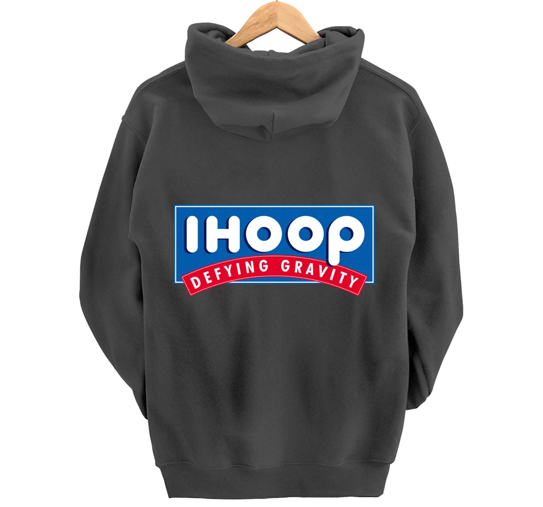 Ihoop I hoop Defying Gravity - Basketball & Basketballer Pullover Hoodie