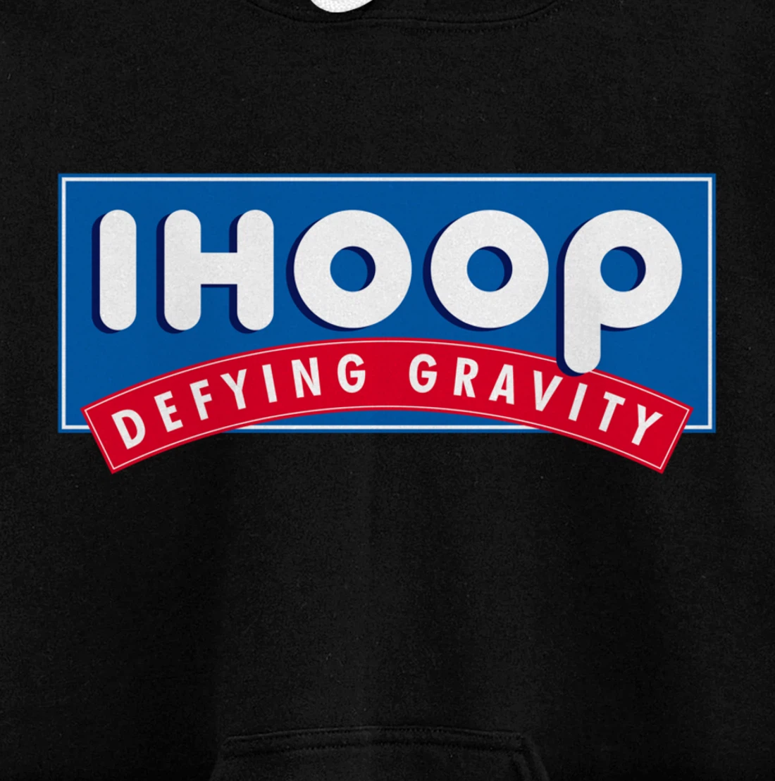 Ihoop I hoop Defying Gravity - Basketball & Basketballer Pullover Hoodie