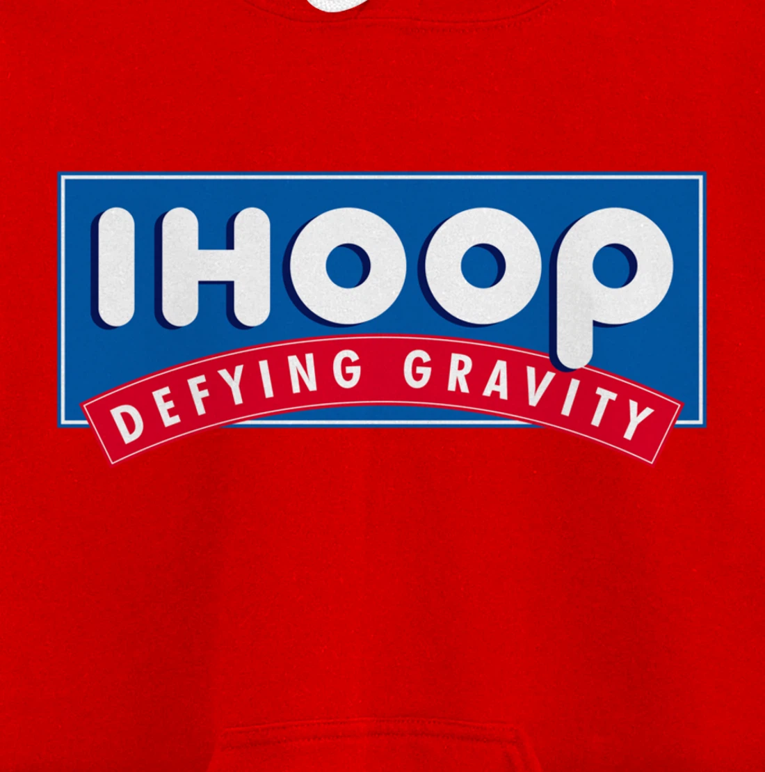 Ihoop I hoop Defying Gravity - Basketball & Basketballer Pullover Hoodie