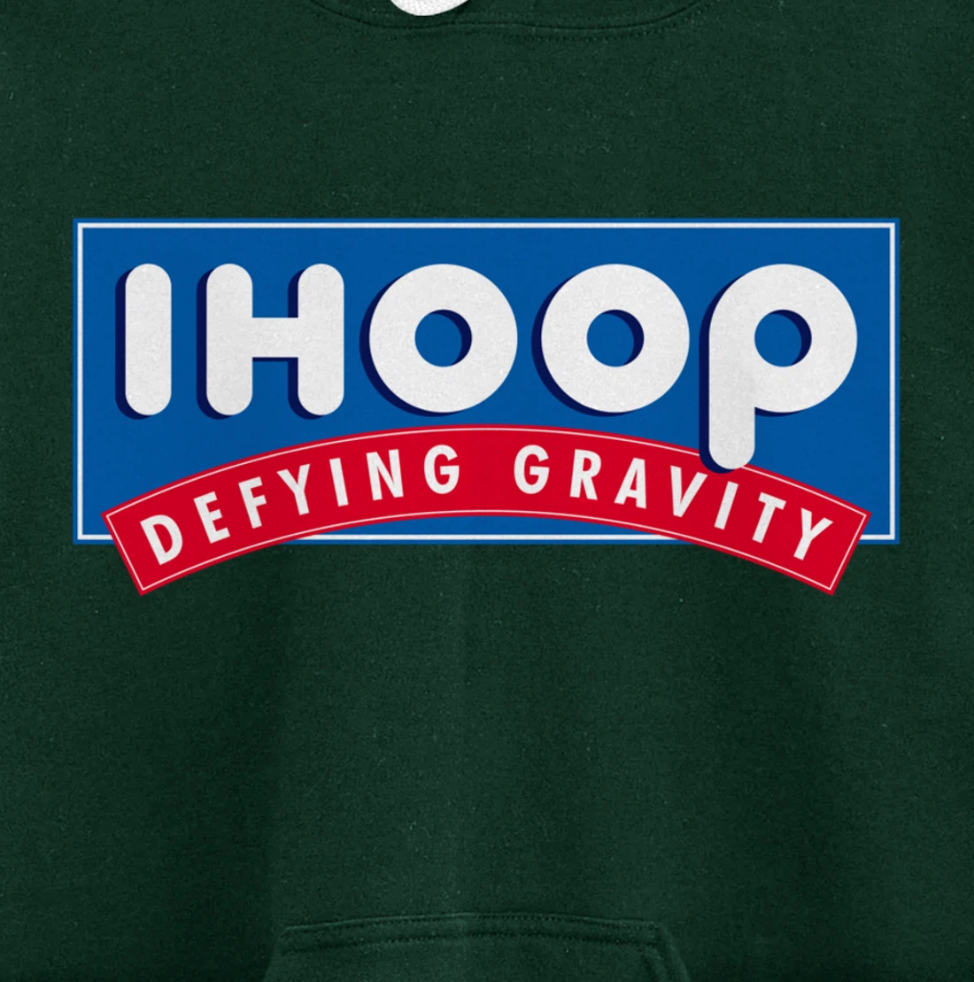 Ihoop I hoop Defying Gravity - Basketball & Basketballer Pullover Hoodie