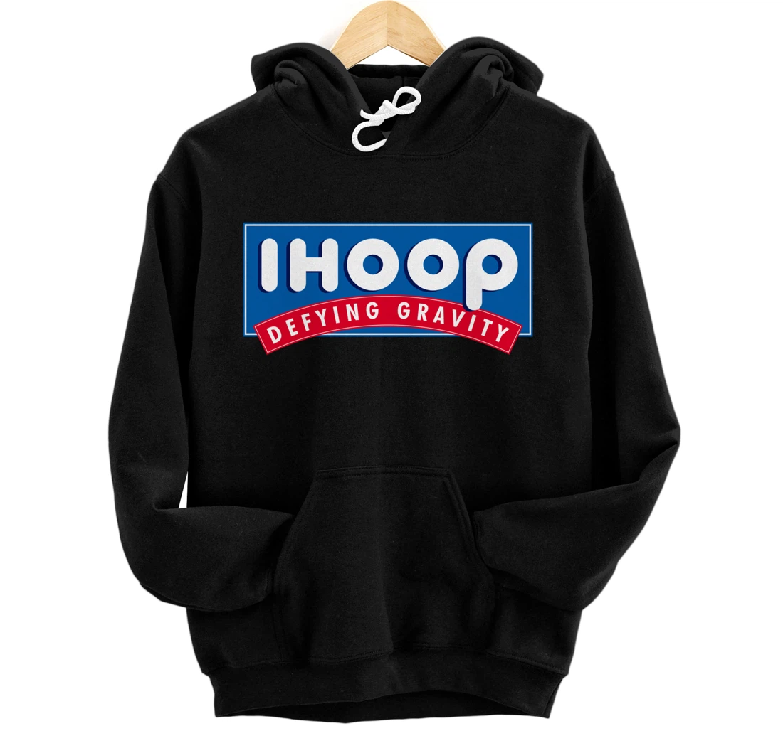 Ihoop I hoop Defying Gravity - Basketball & Basketballer Pullover Hoodie