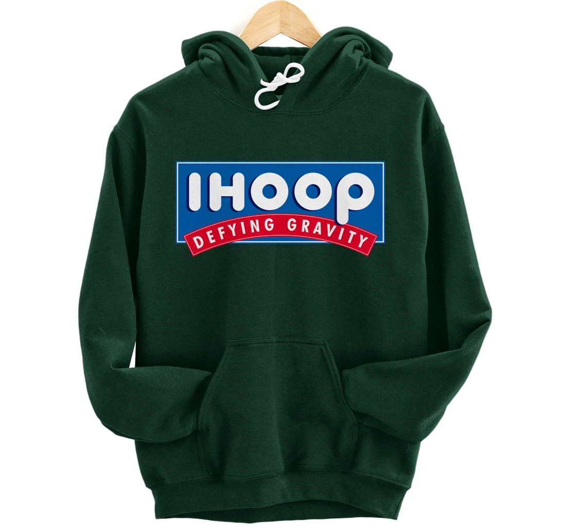 Ihoop I hoop Defying Gravity - Basketball & Basketballer Pullover Hoodie