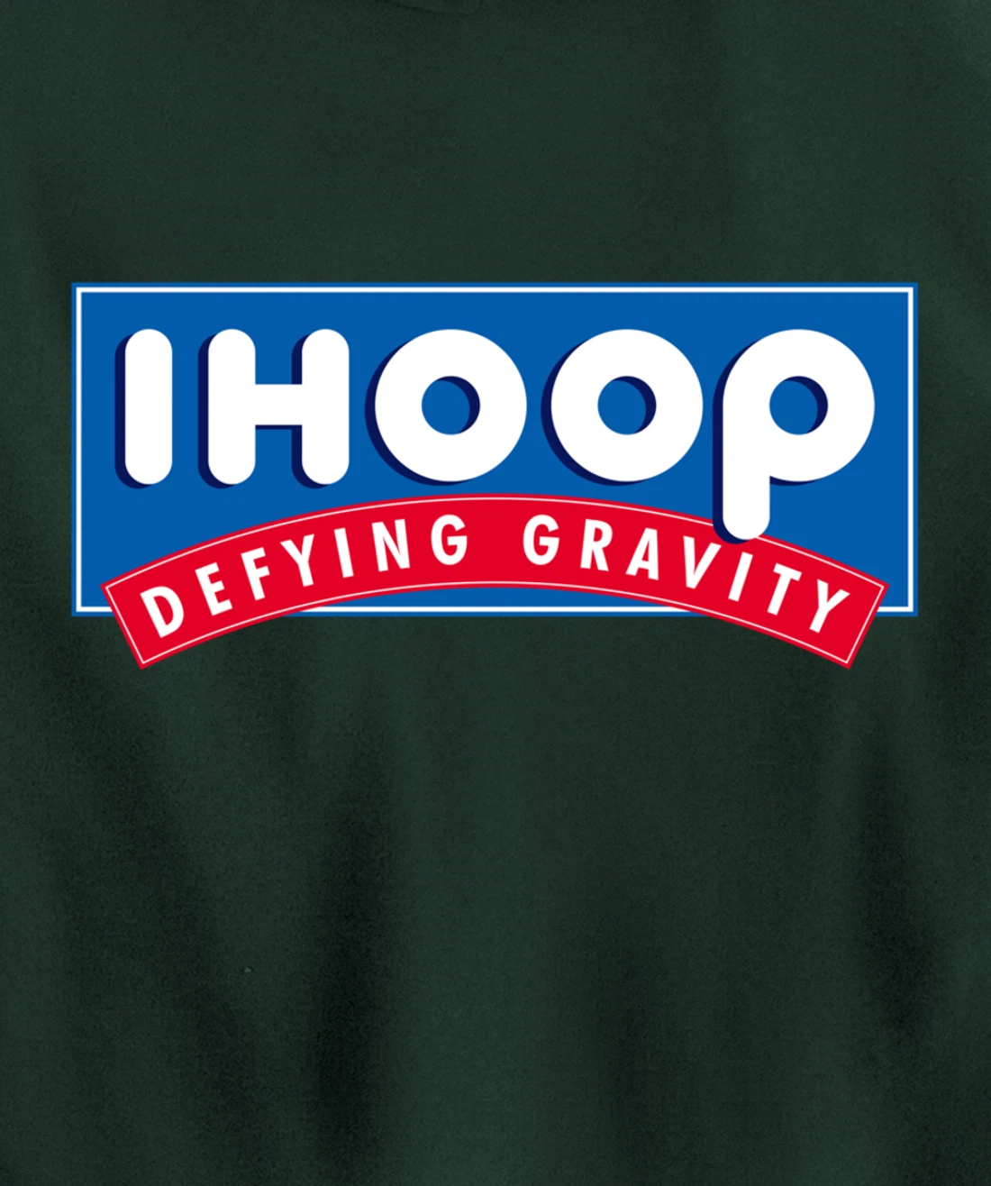 Ihoop I hoop Defying Gravity - Basketball & Basketballer Pullover Hoodie