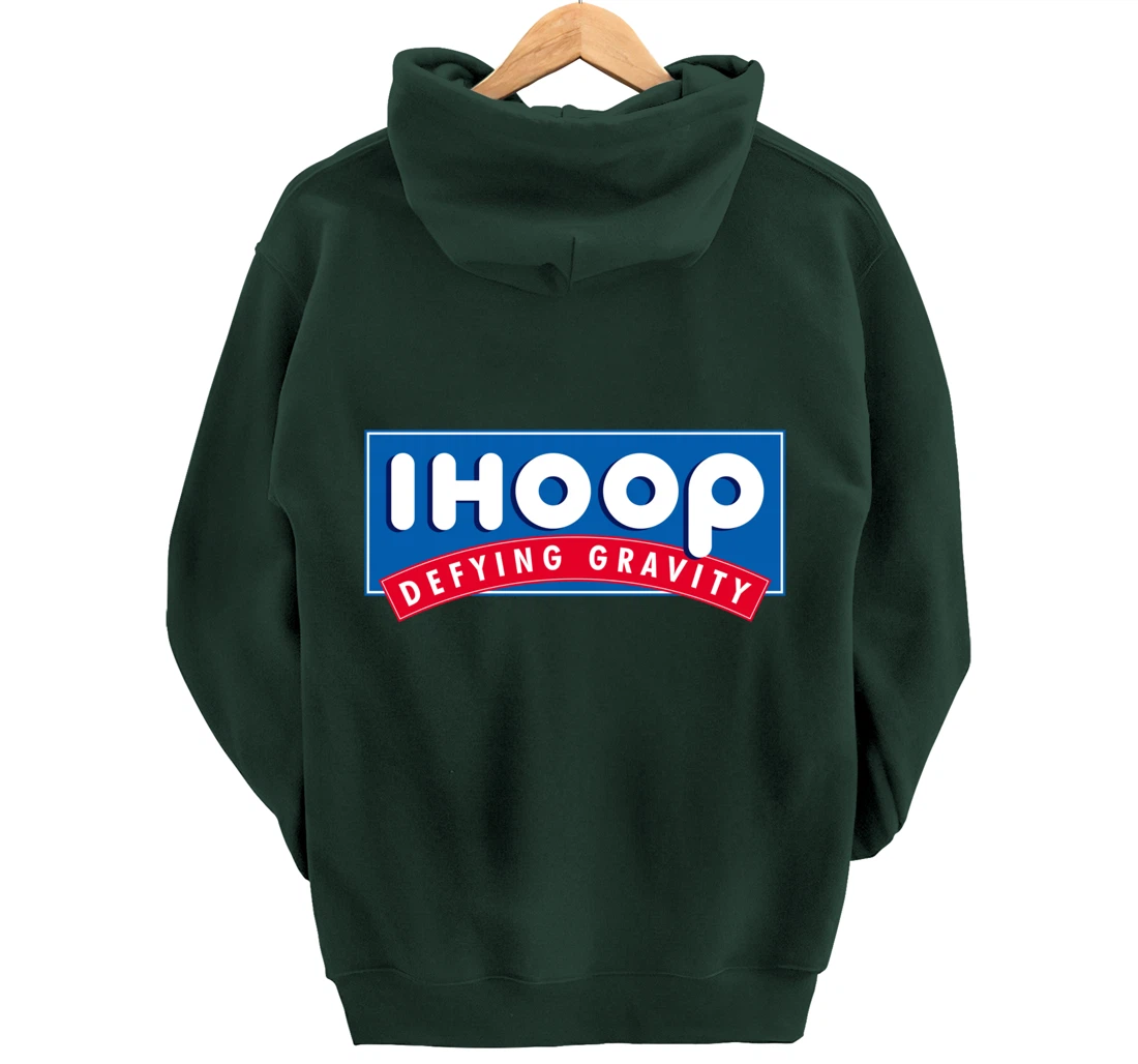 Ihoop I hoop Defying Gravity - Basketball & Basketballer Pullover Hoodie
