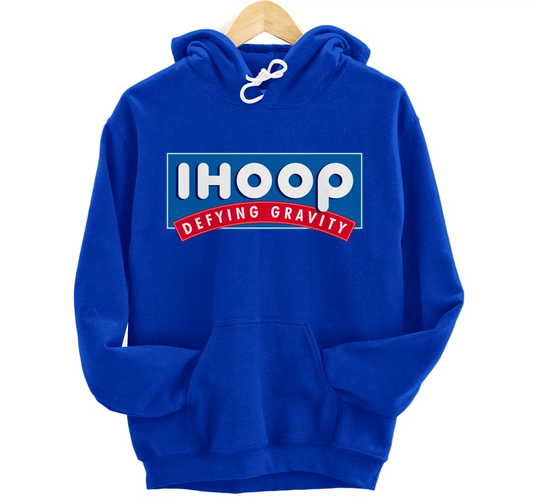 Ihoop I hoop Defying Gravity - Basketball & Basketballer Pullover Hoodie