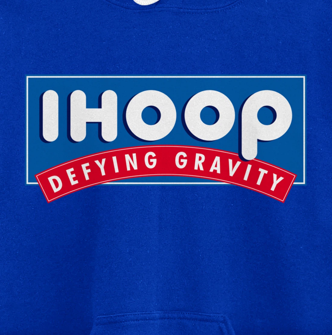 Ihoop I hoop Defying Gravity - Basketball & Basketballer Pullover Hoodie