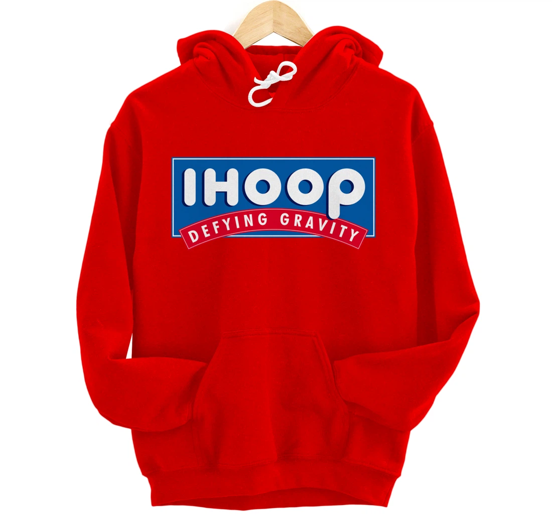 Ihoop I hoop Defying Gravity - Basketball & Basketballer Pullover Hoodie