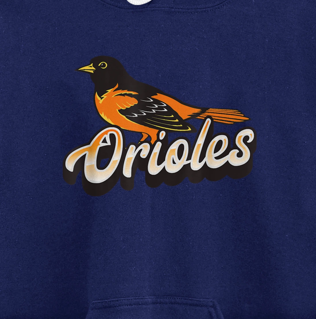 Oriole Fan Supporter Bird Pullover Hoodie