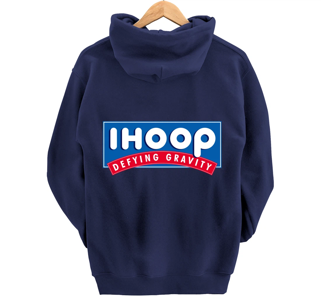 Ihoop I hoop Defying Gravity - Basketball & Basketballer Pullover Hoodie