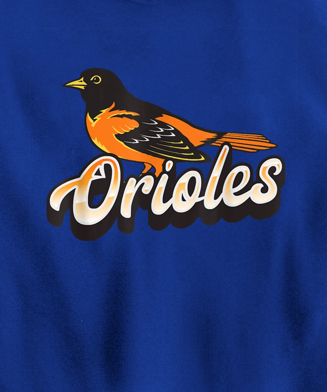 Oriole Fan Supporter Bird Pullover Hoodie