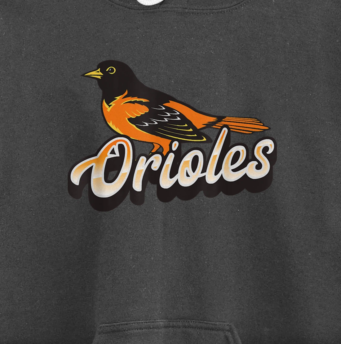 Oriole Fan Supporter Bird Pullover Hoodie