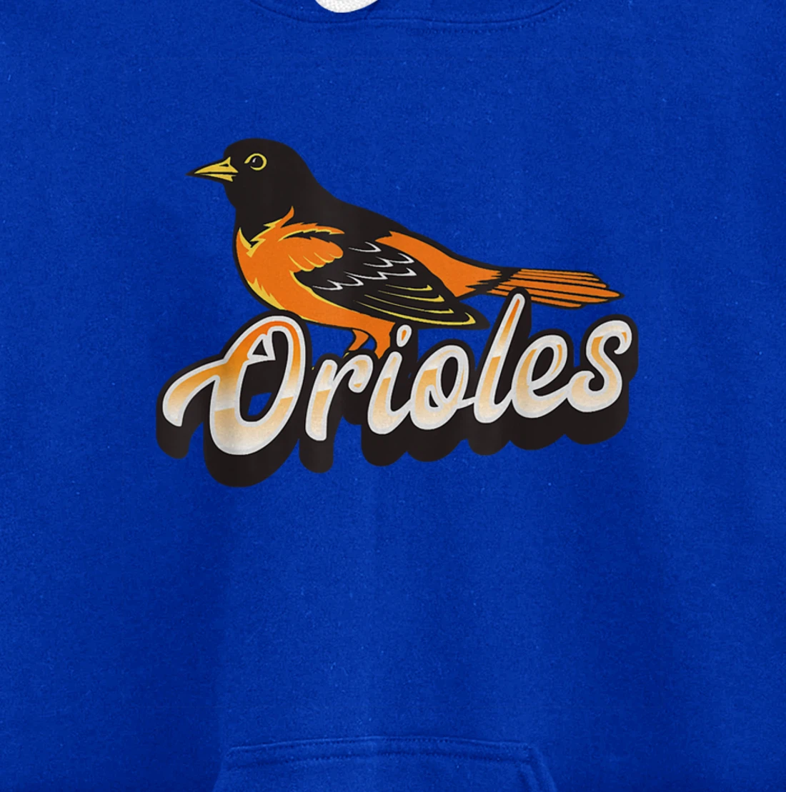 Oriole Fan Supporter Bird Pullover Hoodie