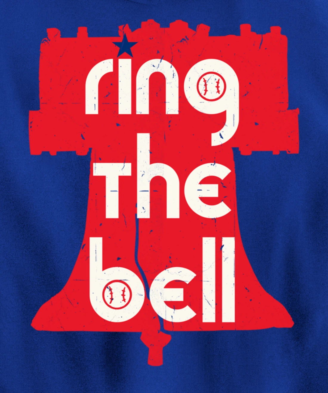Vintage Ring The Bell Philadelphia Philly Jawn Christmas Tee Pullover Hoodie
