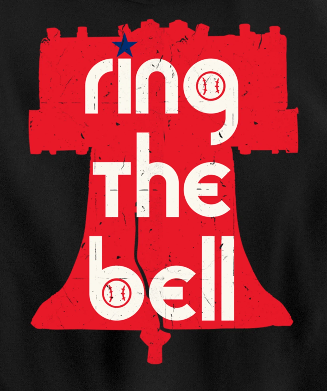 Vintage Ring The Bell Philadelphia Philly Jawn Christmas Tee Pullover Hoodie
