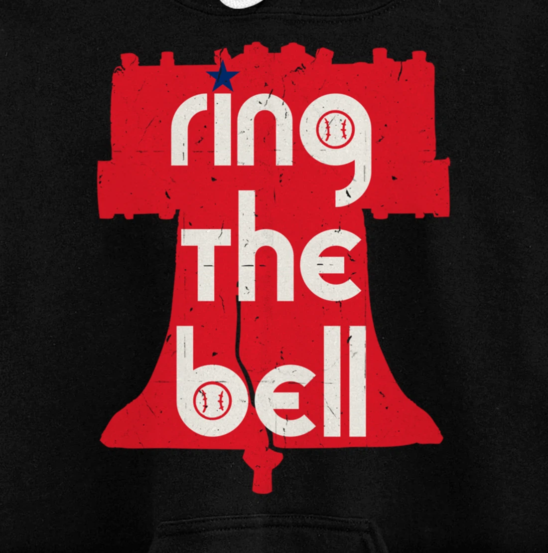 Vintage Ring The Bell Philadelphia Philly Jawn Christmas Tee Pullover Hoodie