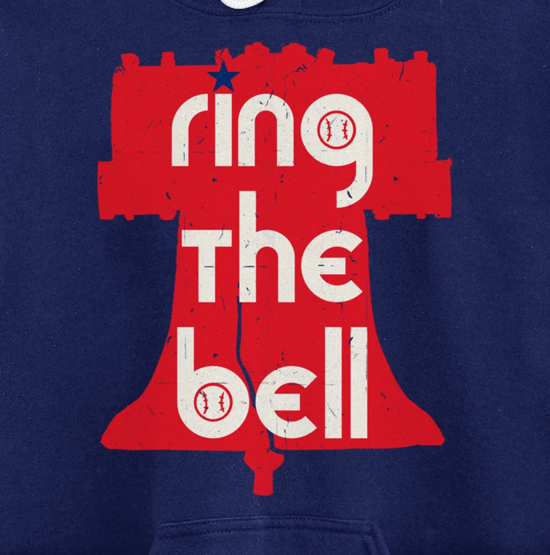 Vintage Ring The Bell Philadelphia Philly Jawn Christmas Tee Pullover Hoodie