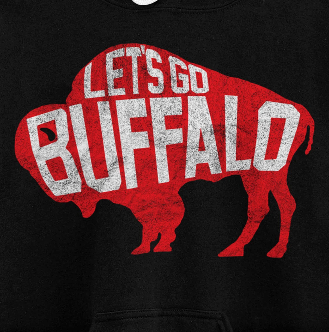 LET'S GO BUFFALO - Ny New York retro sports city fan love Pullover Hoodie