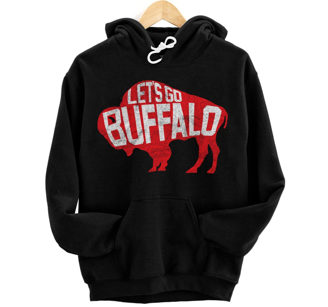 LET'S GO BUFFALO - Ny New York retro sports city fan love Pullover Hoodie