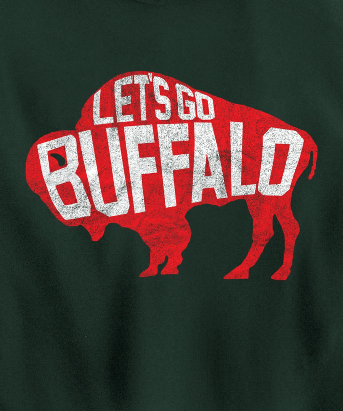 LET'S GO BUFFALO - Ny New York retro sports city fan love Pullover Hoodie