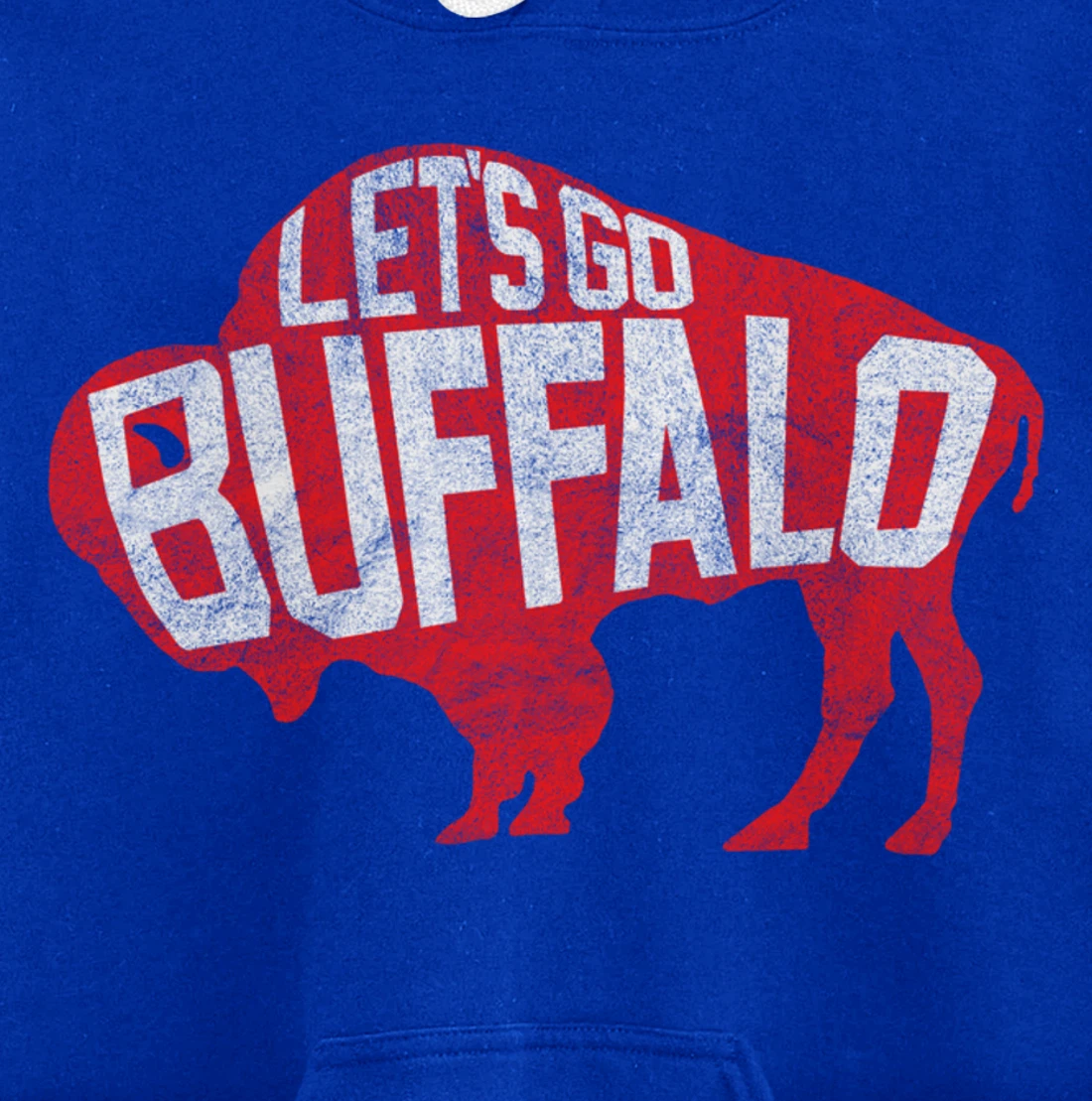 LET'S GO BUFFALO - Ny New York retro sports city fan love Pullover Hoodie