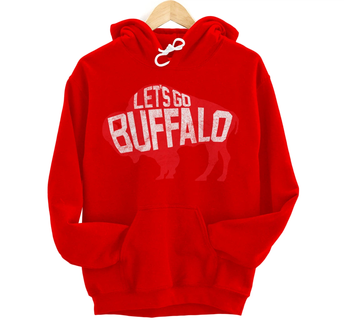 LET'S GO BUFFALO - Ny New York retro sports city fan love Pullover Hoodie