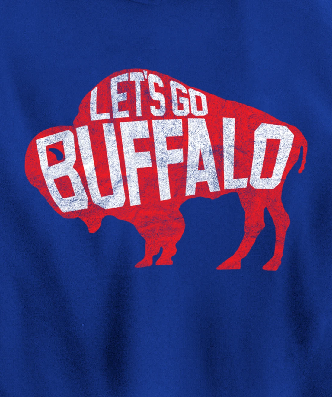 LET'S GO BUFFALO - Ny New York retro sports city fan love Pullover Hoodie