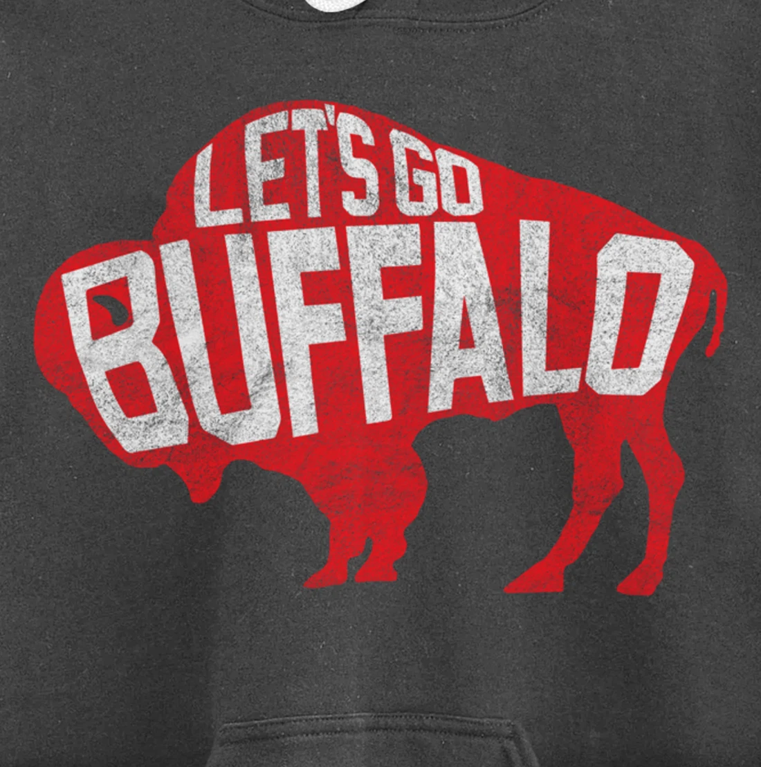 LET'S GO BUFFALO - Ny New York retro sports city fan love Pullover Hoodie