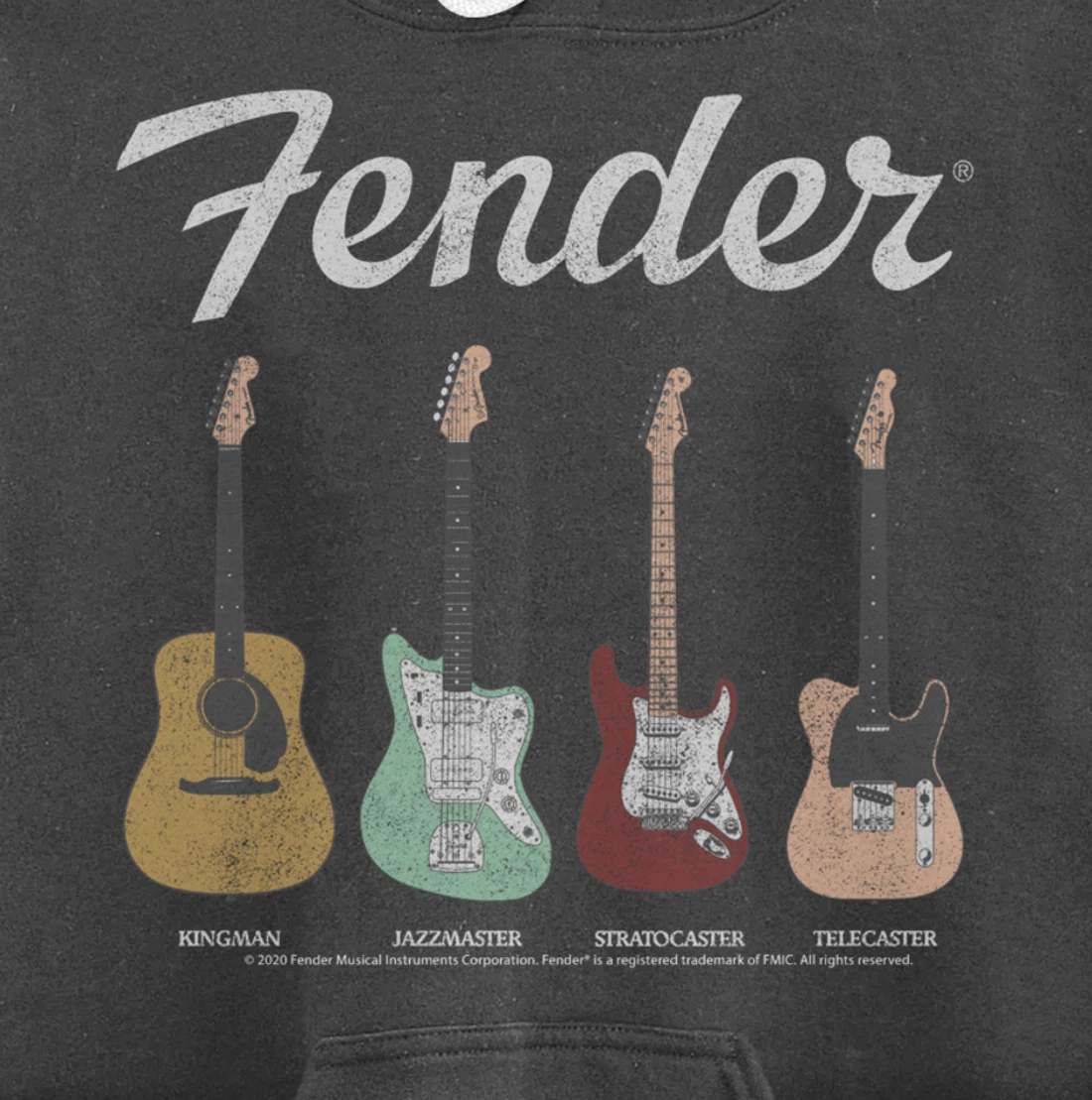 Fender Vintage Guitar Lineup Pullover Hoodie