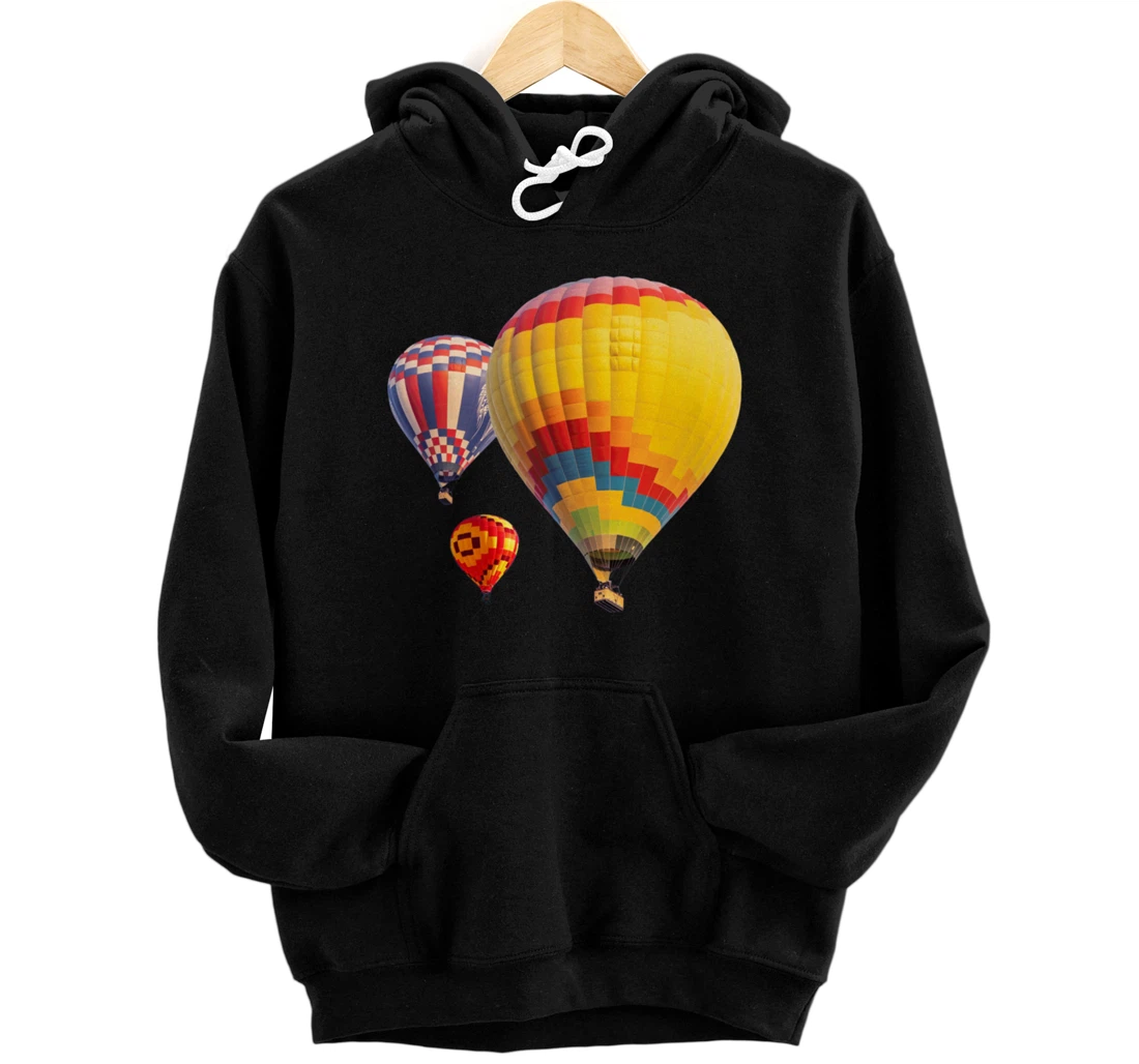 Ballooning Sport Flying Hot Air Balloon Pullover Hoodie