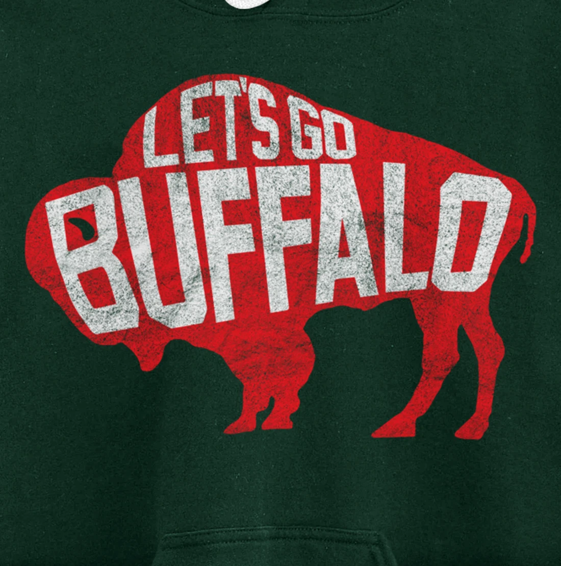 LET'S GO BUFFALO - Ny New York retro sports city fan love Pullover Hoodie