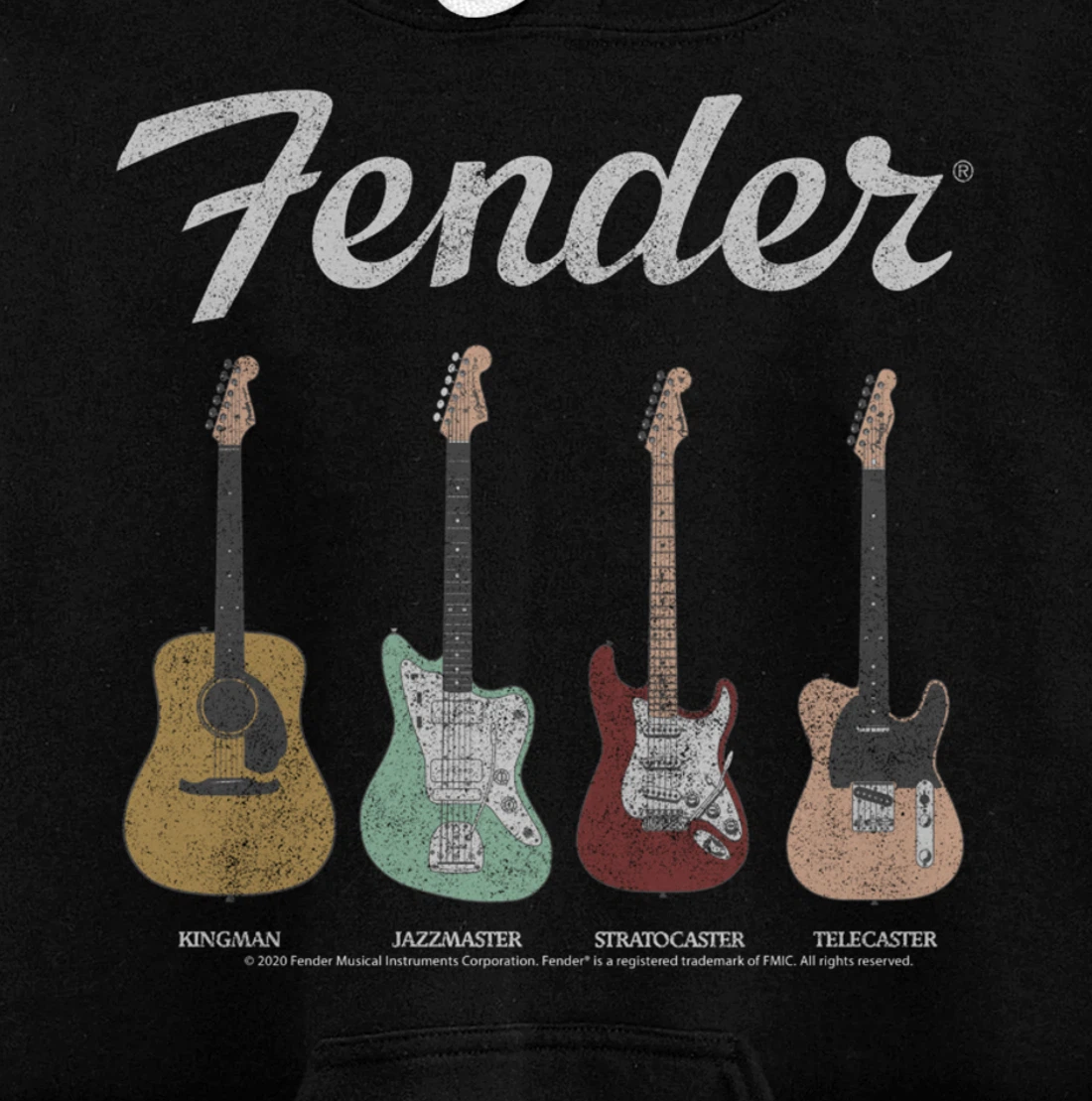 Fender Vintage Guitar Lineup Pullover Hoodie