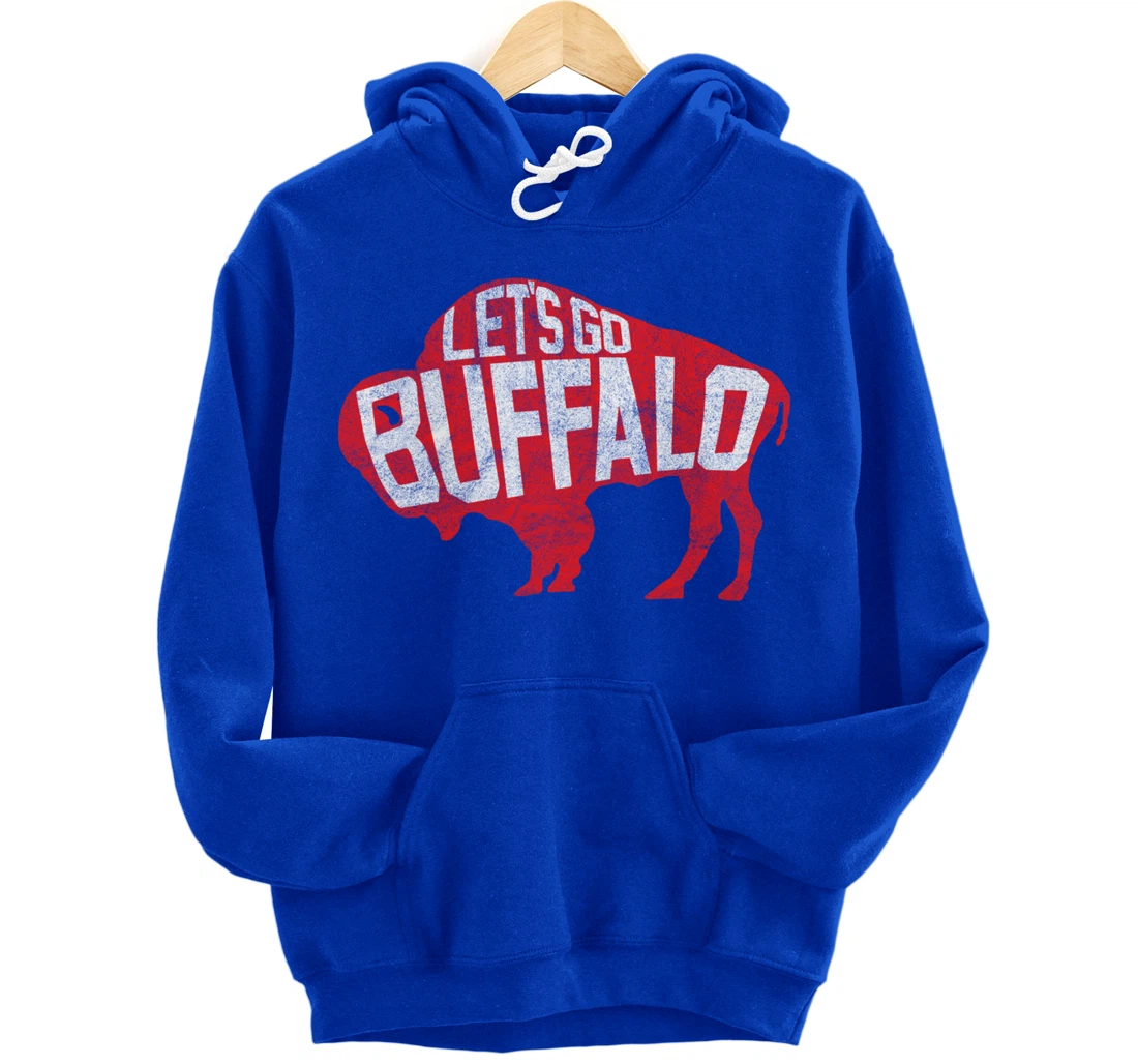 LET'S GO BUFFALO - Ny New York retro sports city fan love Pullover Hoodie
