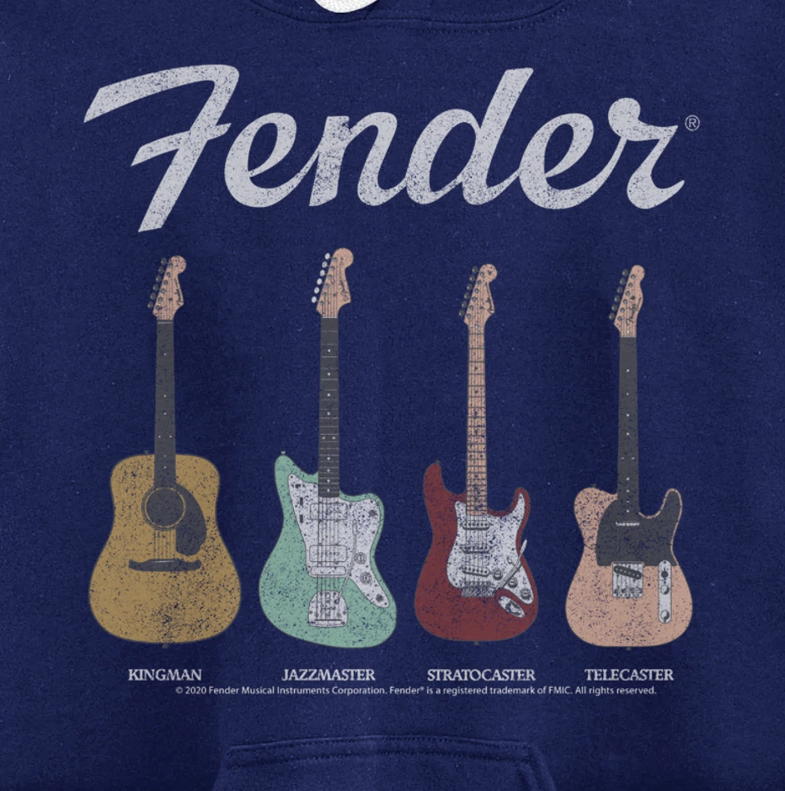 Fender Vintage Guitar Lineup Pullover Hoodie