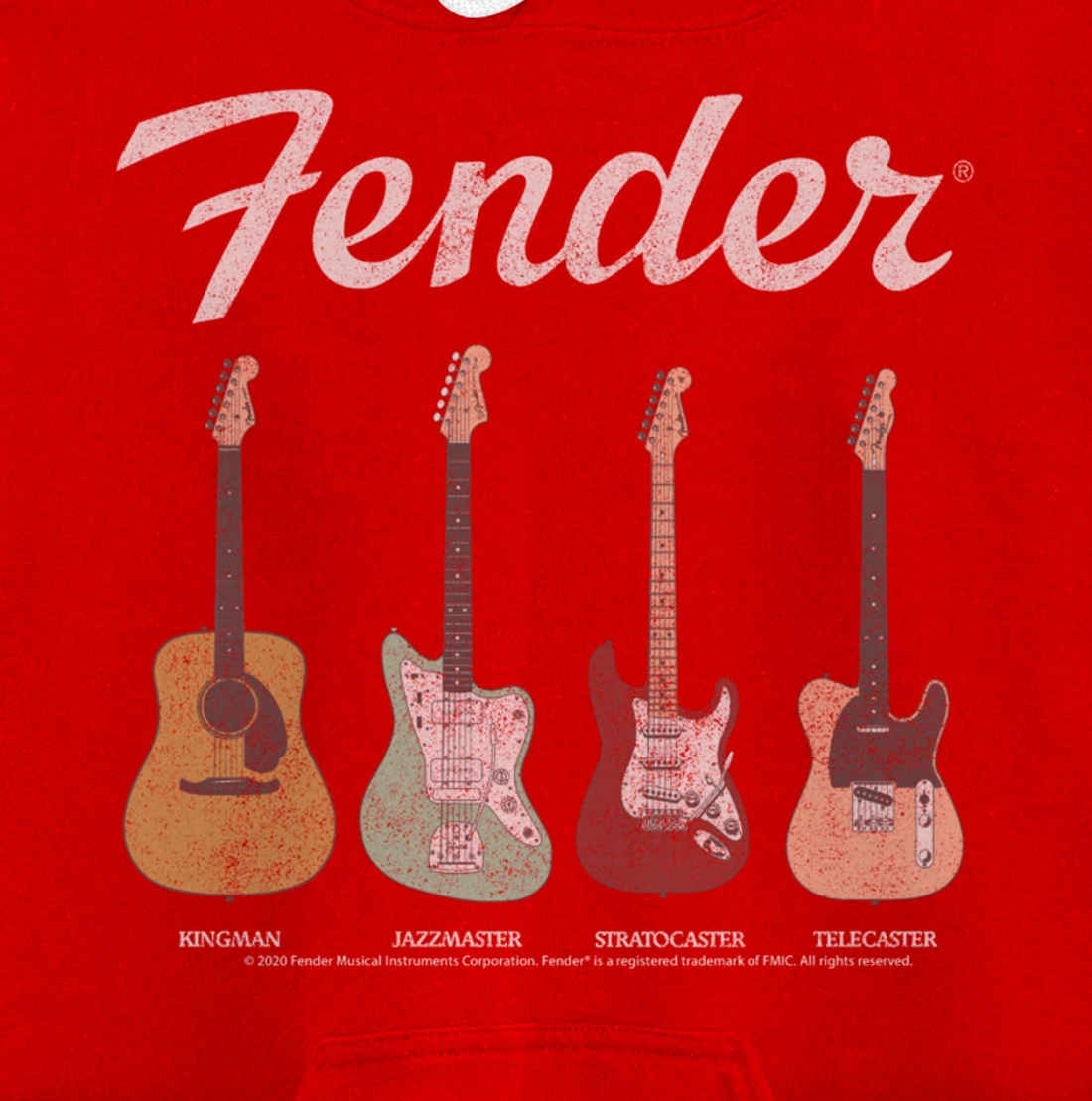 Fender Vintage Guitar Lineup Pullover Hoodie