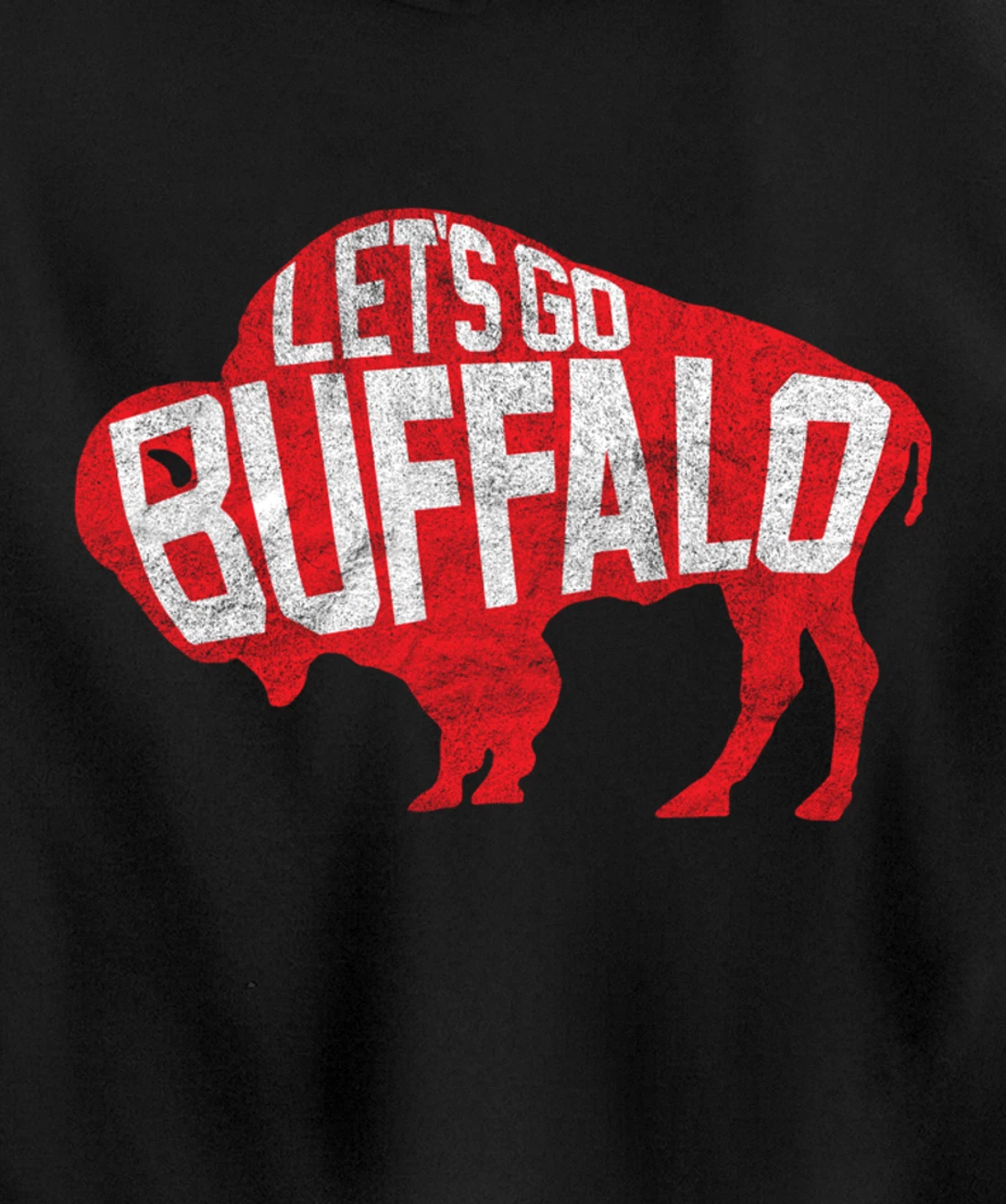 LET'S GO BUFFALO - Ny New York retro sports city fan love Pullover Hoodie