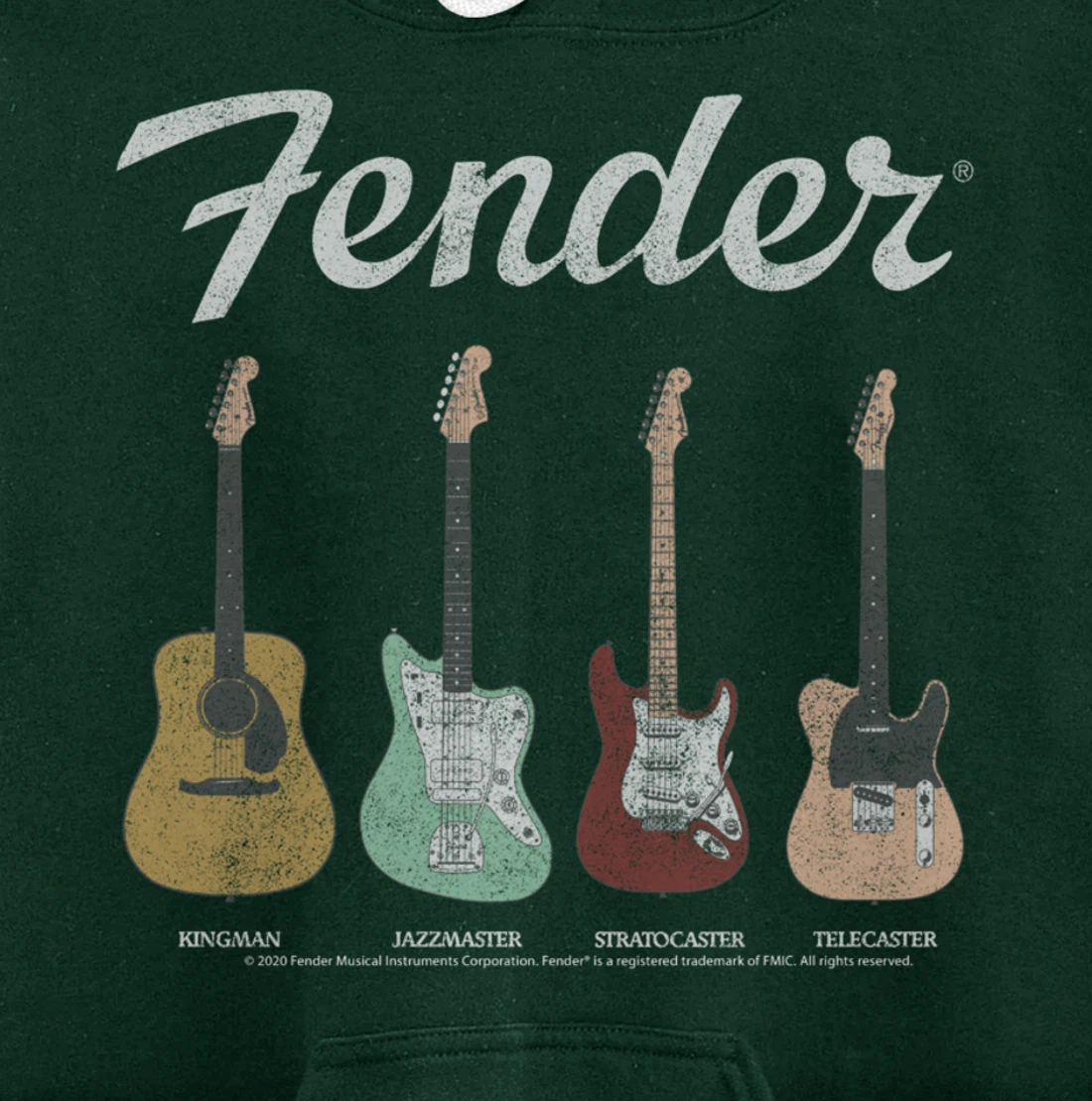 Fender Vintage Guitar Lineup Pullover Hoodie