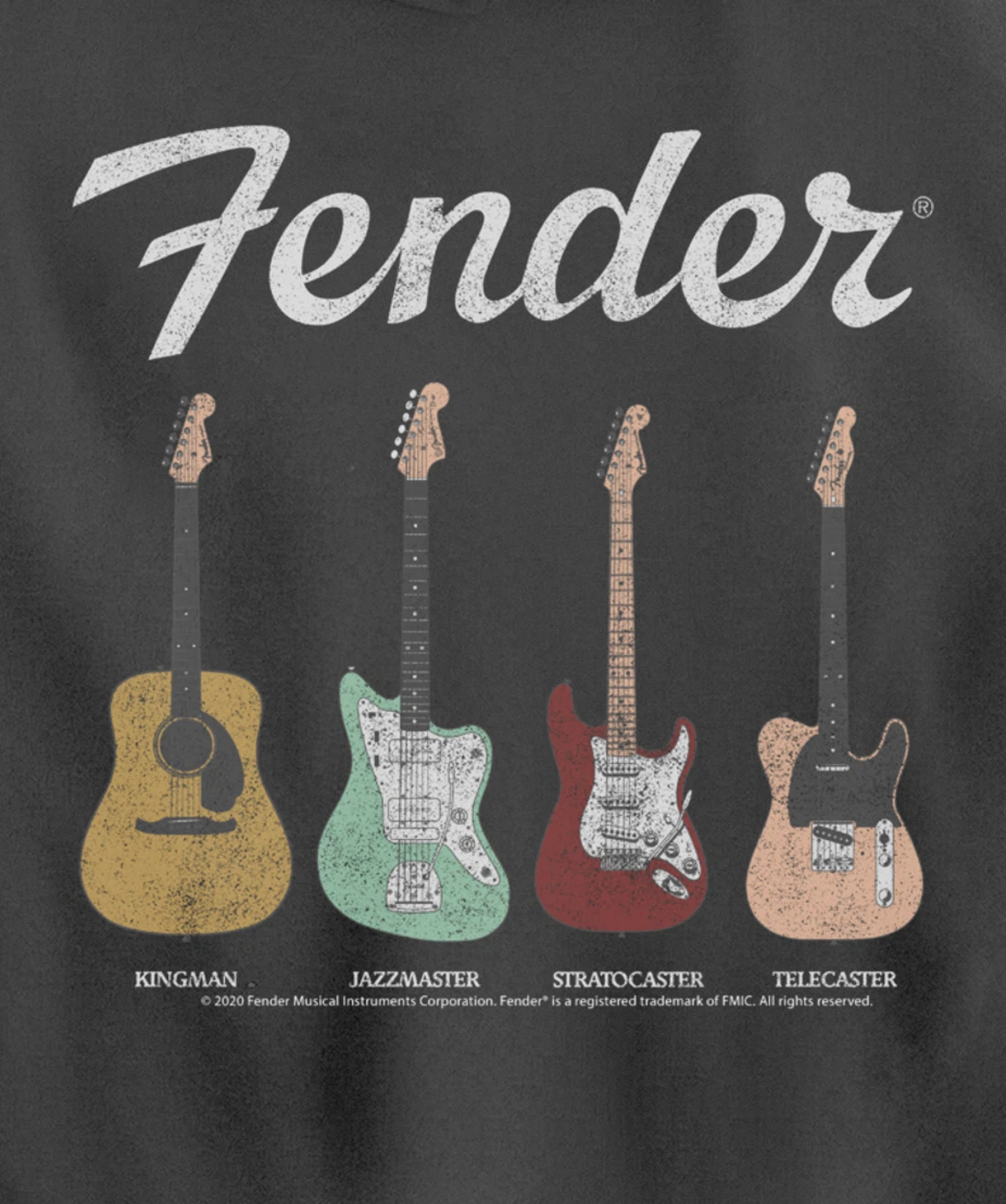 Fender Vintage Guitar Lineup Pullover Hoodie