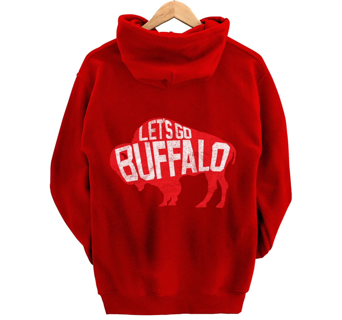 LET'S GO BUFFALO - Ny New York retro sports city fan love Pullover Hoodie