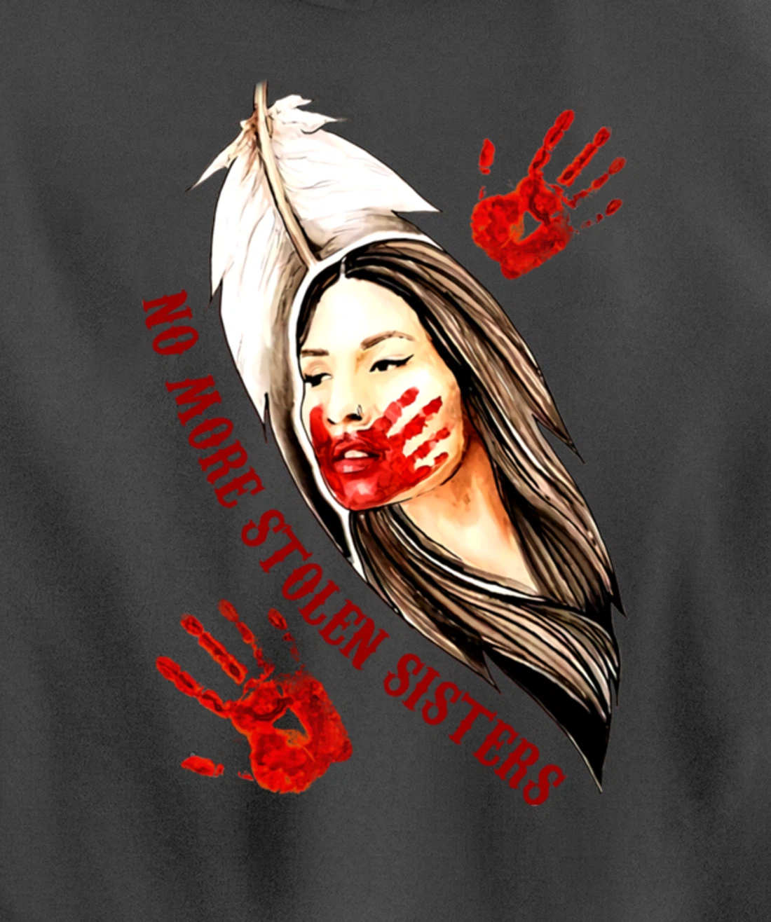 No More Stolen Sisters MMIW Indigenous Pullover Hoodie