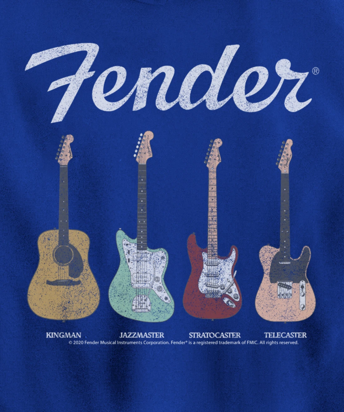 Fender Vintage Guitar Lineup Pullover Hoodie