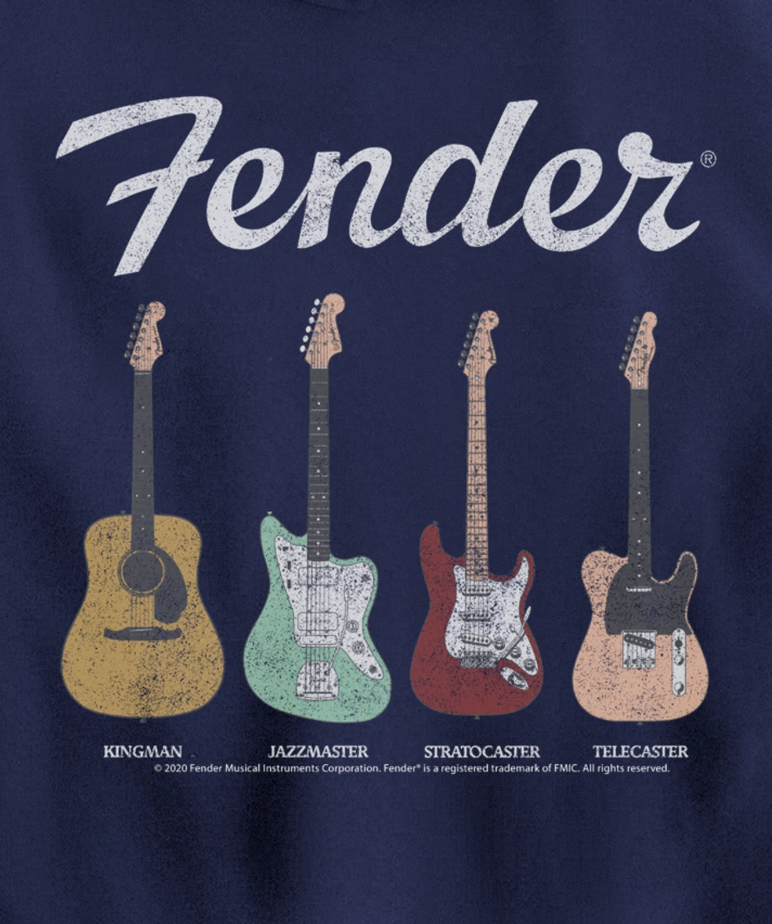 Fender Vintage Guitar Lineup Pullover Hoodie