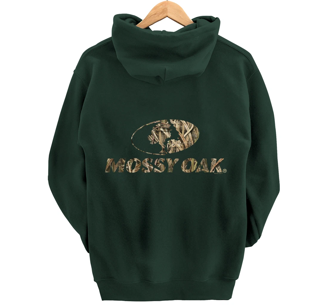 Mossy Oak Nature Camouflage Classic Outdoors Logo V2 Pullover Hoodie