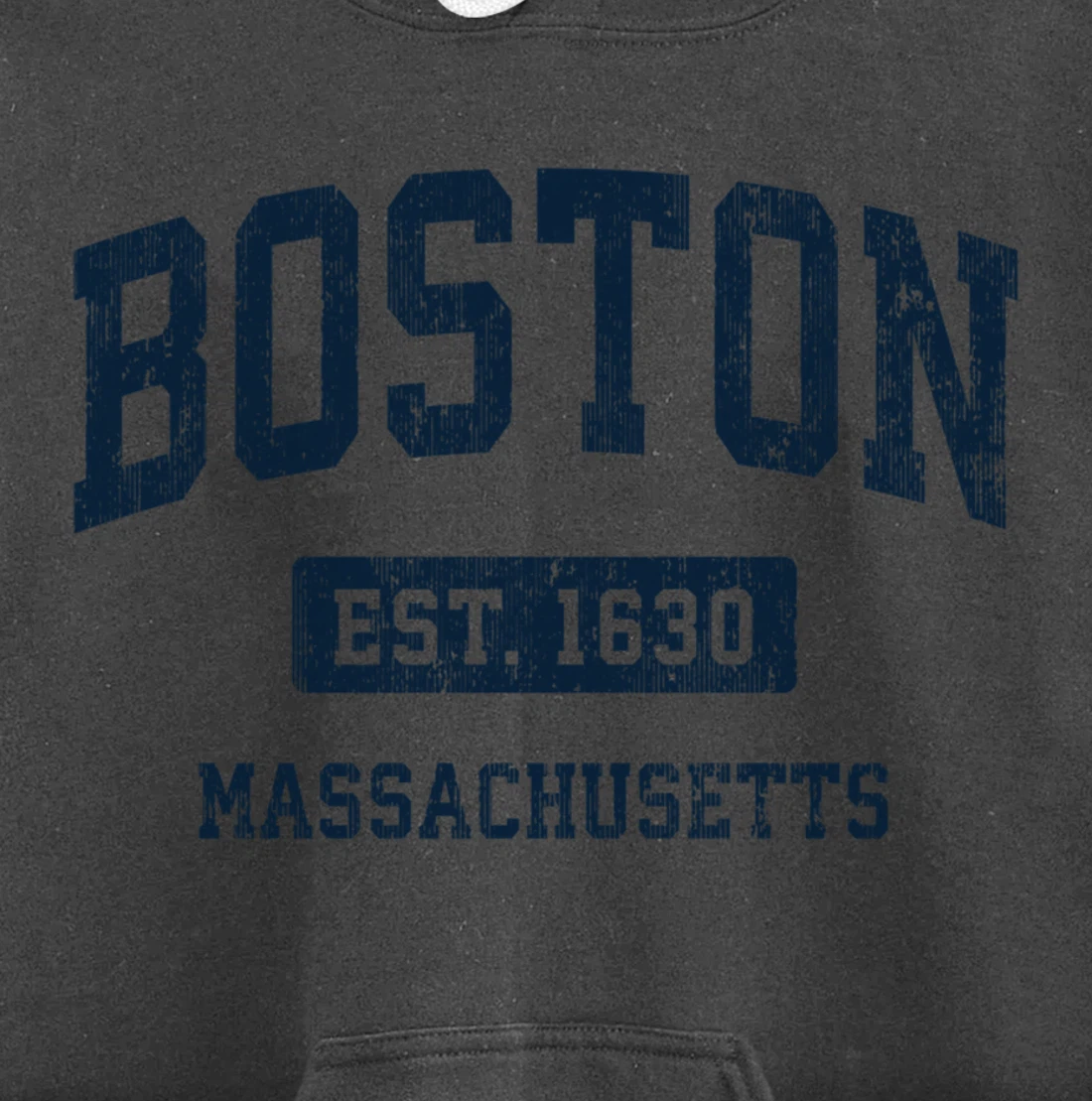Boston Massachusetts MA Vintage Athletic Sports Design Pullover Hoodie