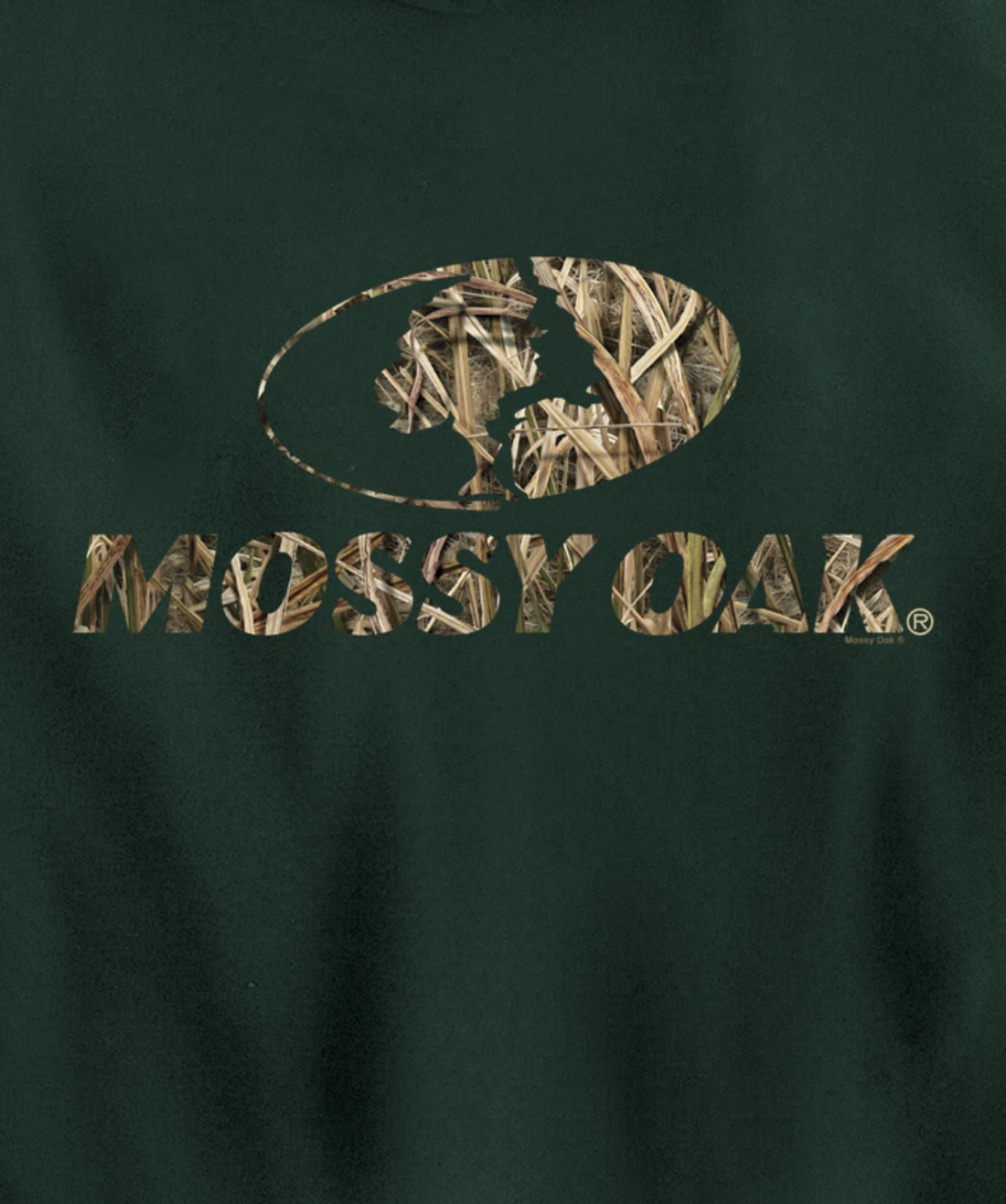 Mossy Oak Nature Camouflage Classic Outdoors Logo V2 Pullover Hoodie
