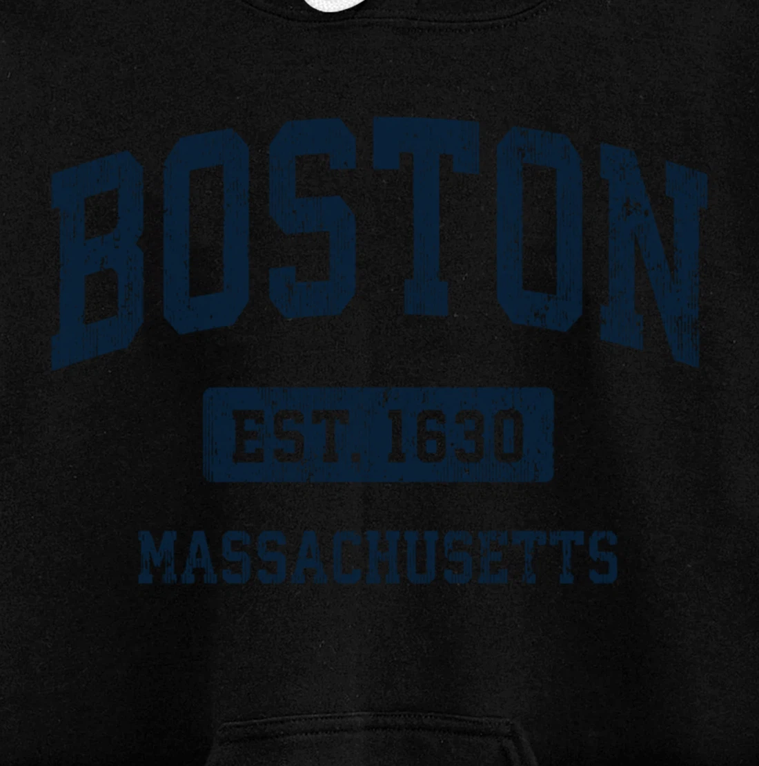 Boston Massachusetts MA Vintage Athletic Sports Design Pullover Hoodie