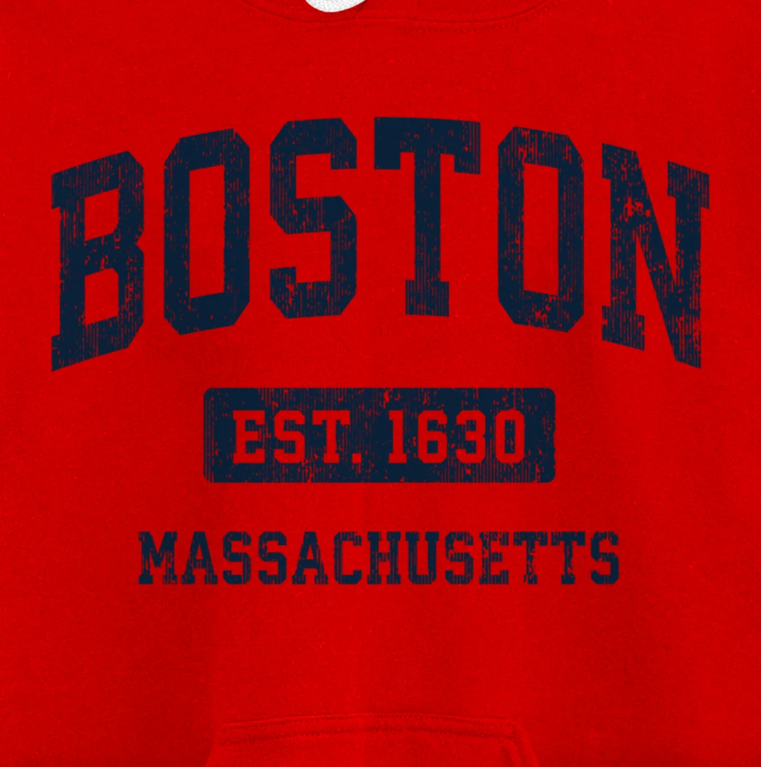 Boston Massachusetts MA Vintage Athletic Sports Design Pullover Hoodie