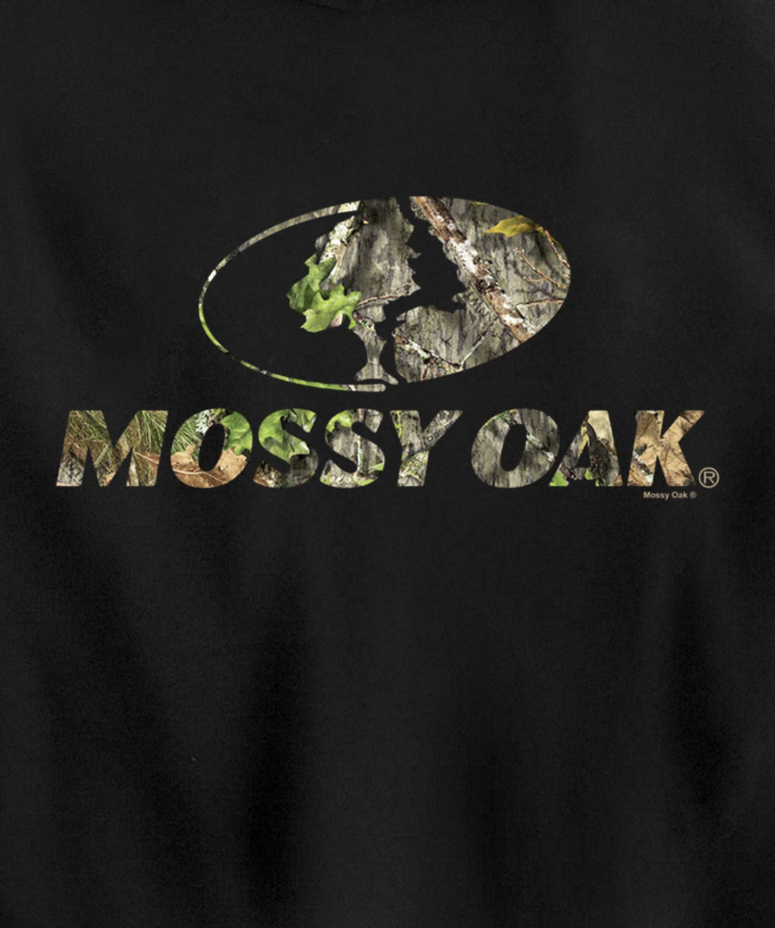 Mossy Oak Nature Camouflage Classic Outdoors Logo Pullover Hoodie